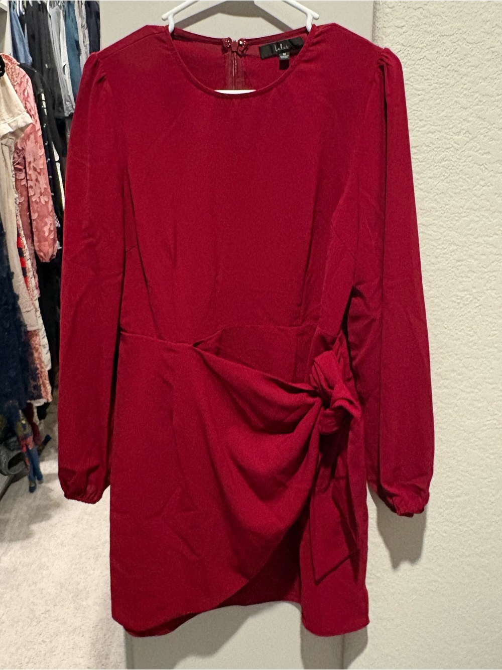 Burgandy Mid length dress
